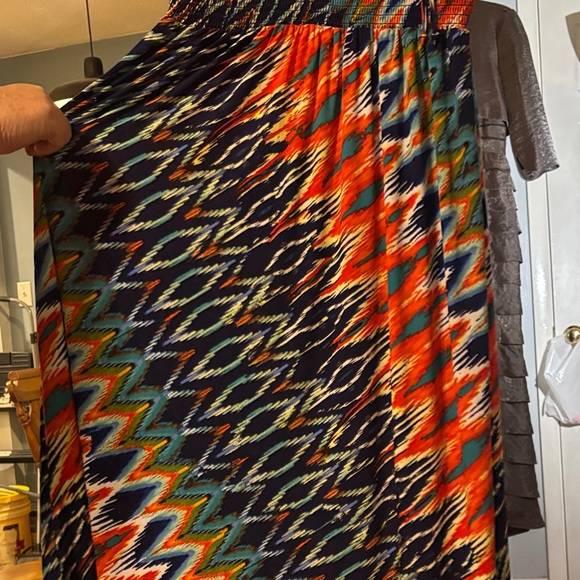 Bisou Bisou Multicolor Zigzag Maxi Dress - Picture 2 of 16